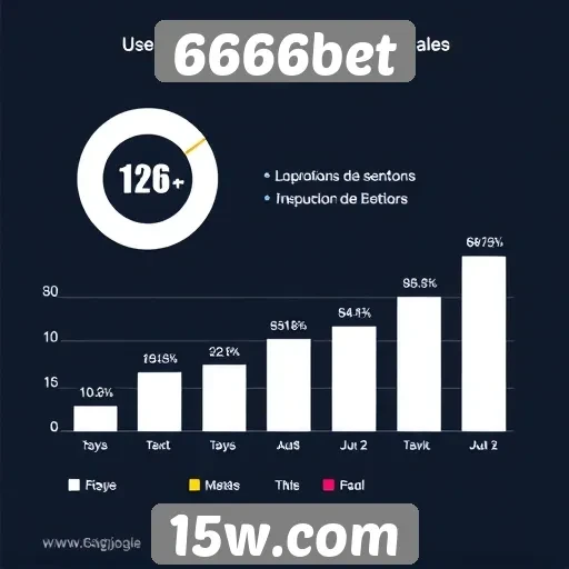 Estatísticas de usuários ativos na plataforma 6666bet
